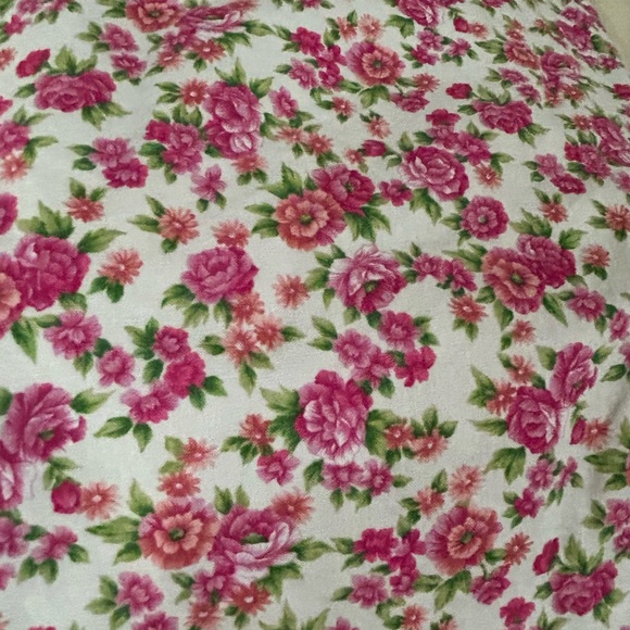Handmade 50’s Vintage Pink Rose Print Dress - Picture 9 of 11